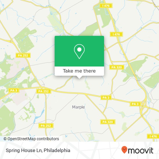 Mapa de Spring House Ln