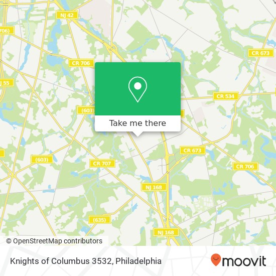 Knights of Columbus 3532 map