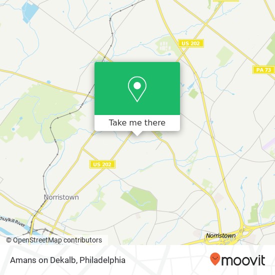 Amans on Dekalb map