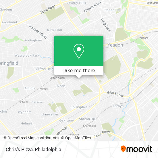 Chris's Pizza map