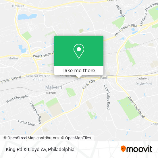 King Rd & Lloyd Av map