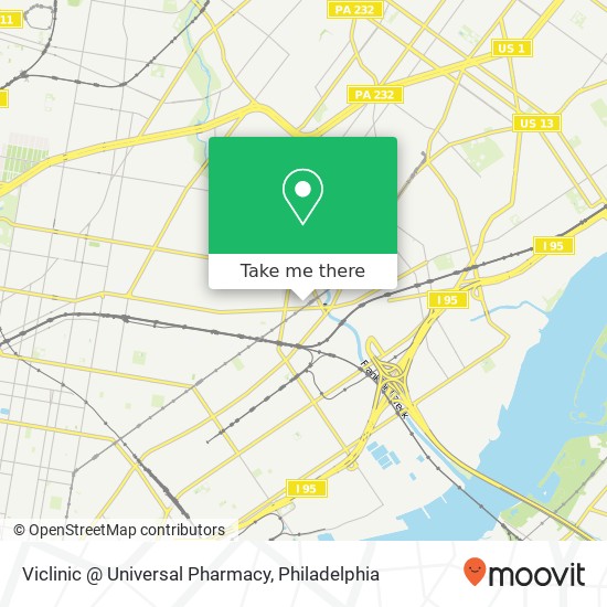 Viclinic @ Universal Pharmacy map