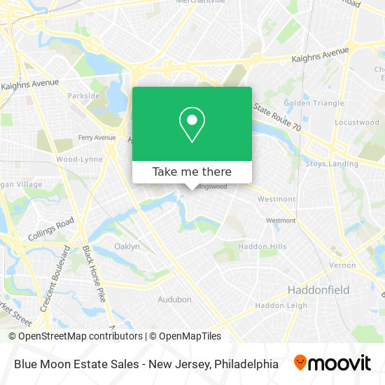 Mapa de Blue Moon Estate Sales - New Jersey