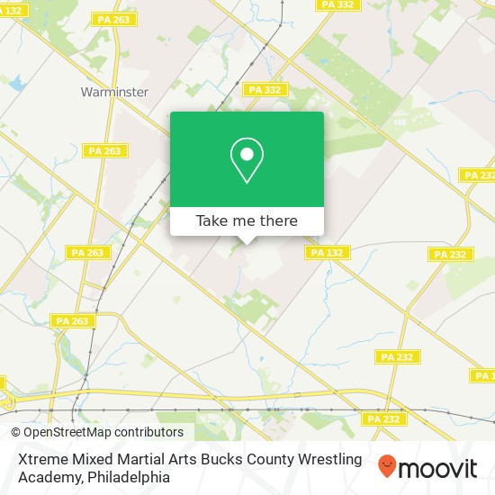 Xtreme Mixed Martial Arts Bucks County Wrestling Academy map