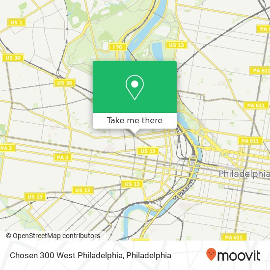 Mapa de Chosen 300 West Philadelphia