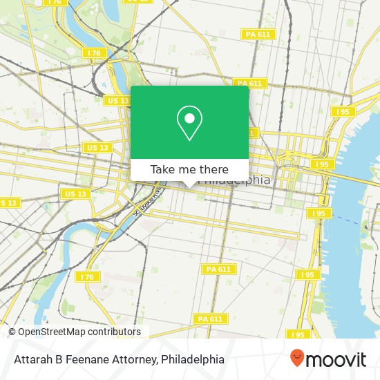 Attarah B Feenane Attorney map