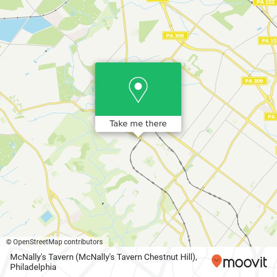 Mapa de McNally's Tavern (McNally's Tavern Chestnut Hill)