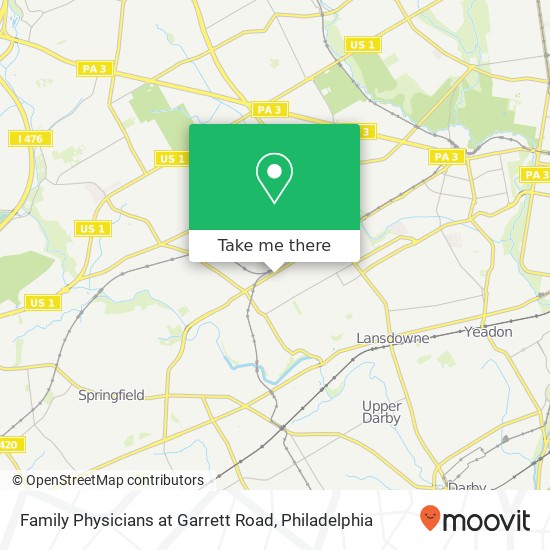 Mapa de Family Physicians at Garrett Road