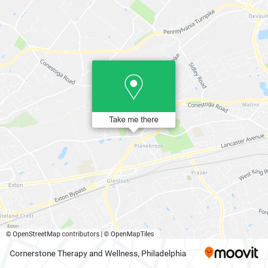 Cornerstone Therapy and Wellness map