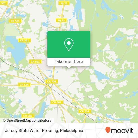 Mapa de Jersey State Water Proofing