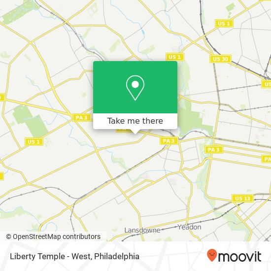 Mapa de Liberty Temple - West