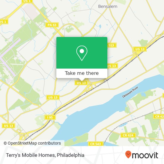 Terry's Mobile Homes map