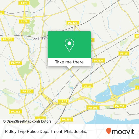 Ridley Twp Police Department map