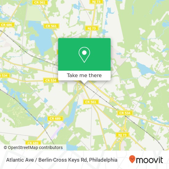 Mapa de Atlantic Ave / Berlin-Cross Keys Rd