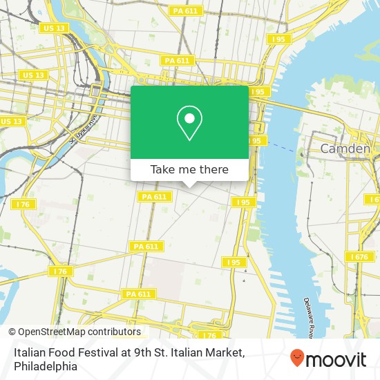 Italian Food Festival at 9th St. Italian Market map