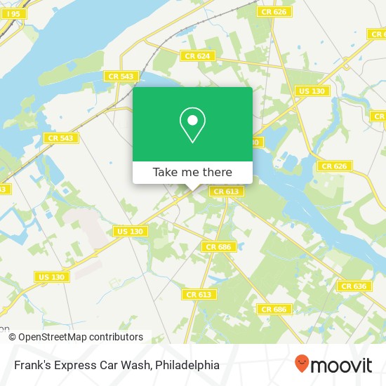 Frank's Express Car Wash map