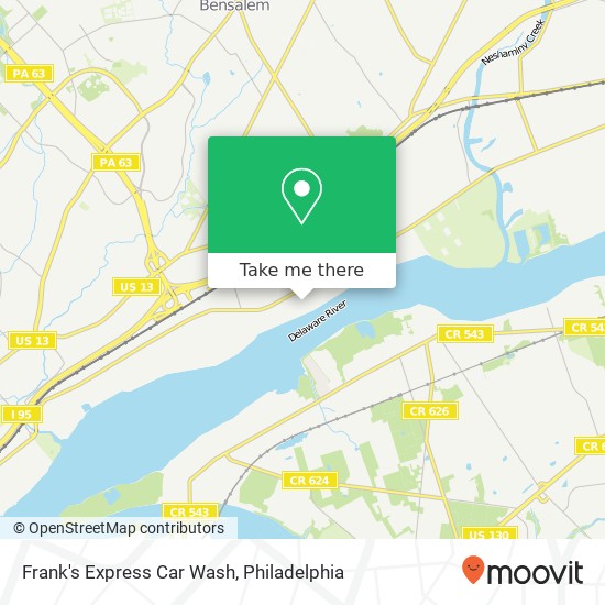 Mapa de Frank's Express Car Wash