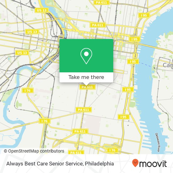 Always Best Care Senior Service map