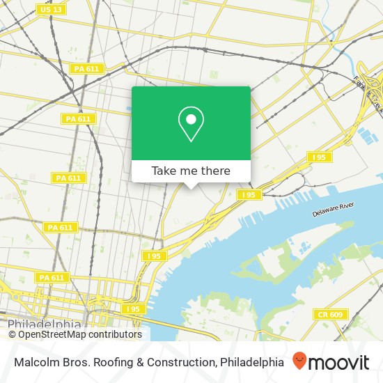 Mapa de Malcolm Bros. Roofing & Construction