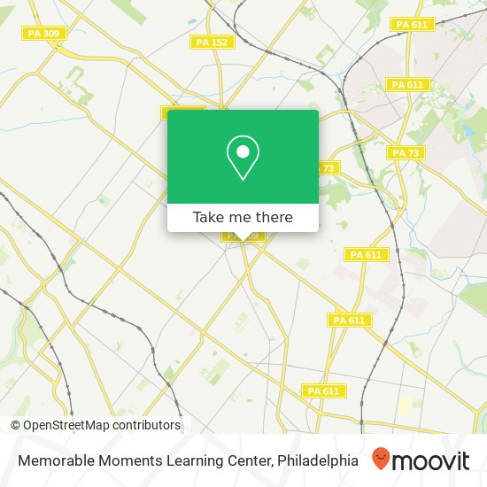 Memorable Moments Learning Center map
