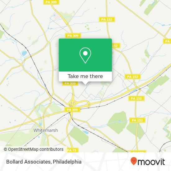 Bollard Associates map