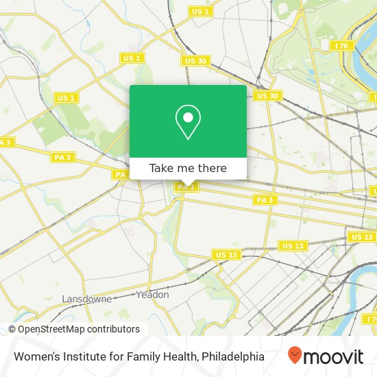 Women's Institute for Family Health map
