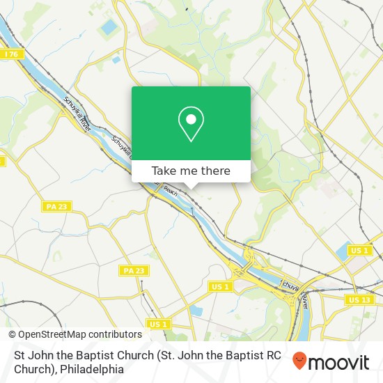 Mapa de St John the Baptist Church (St. John the Baptist RC Church)