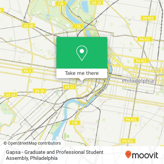 Gapsa - Graduate and Professional Student Assembly map