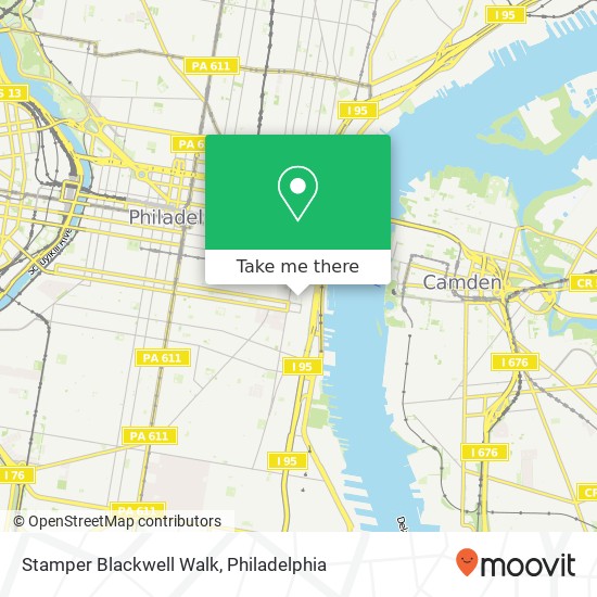 Mapa de Stamper Blackwell Walk