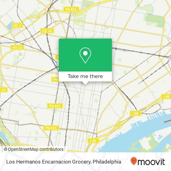 Los Hermanos Encarnacion Grocery map