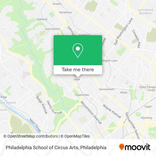 Philadelphia School of Circus Arts map