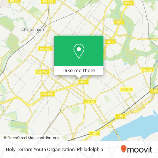 Holy Terrors Youth Organization map