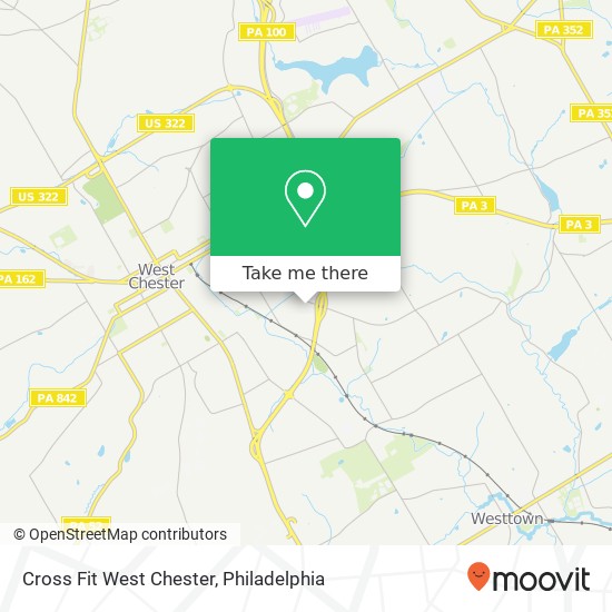Cross Fit West Chester map