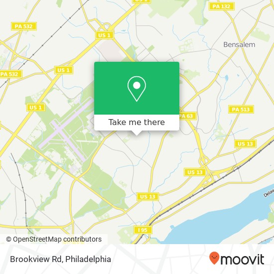 Brookview Rd map