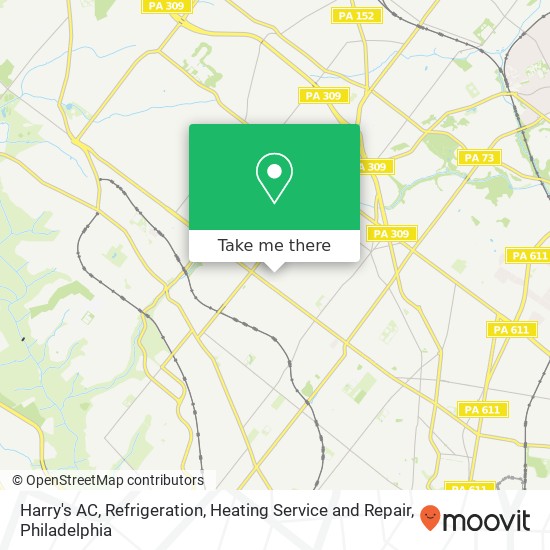 Harry's AC, Refrigeration, Heating Service and Repair map
