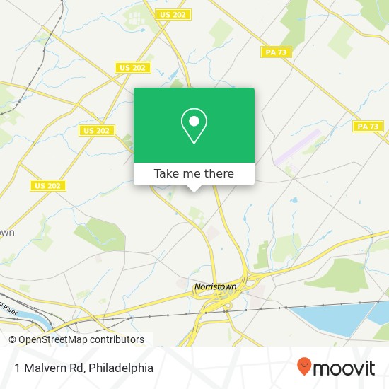 1 Malvern Rd map