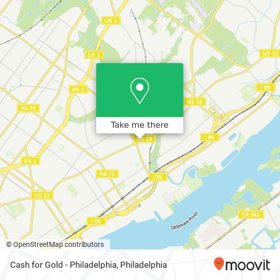 Cash for Gold - Philadelphia map