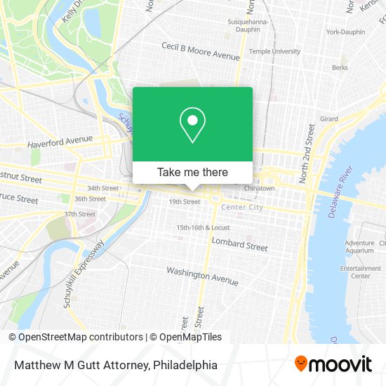 Matthew M Gutt Attorney map