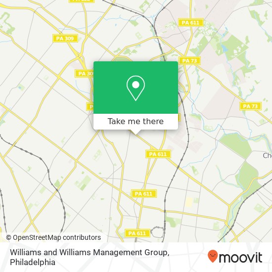 Williams and Williams Management Group map
