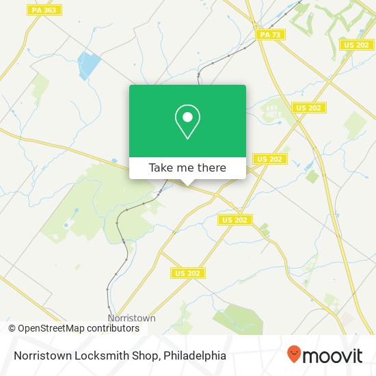 Mapa de Norristown Locksmith Shop