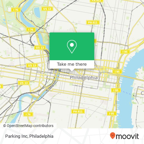 Parking Inc map