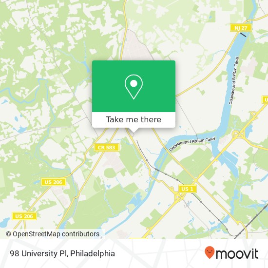 98 University Pl map