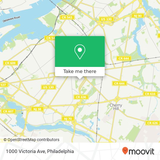 1000 Victoria Ave map