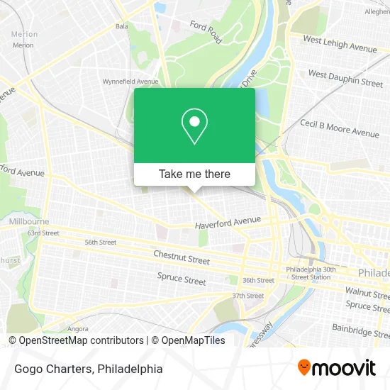 Gogo Charters map