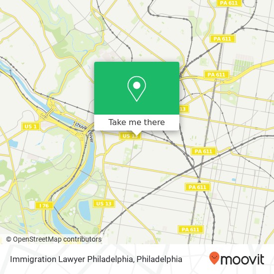 Immigration Lawyer Philadelphia map