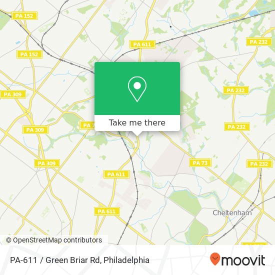 Mapa de PA-611 / Green Briar Rd