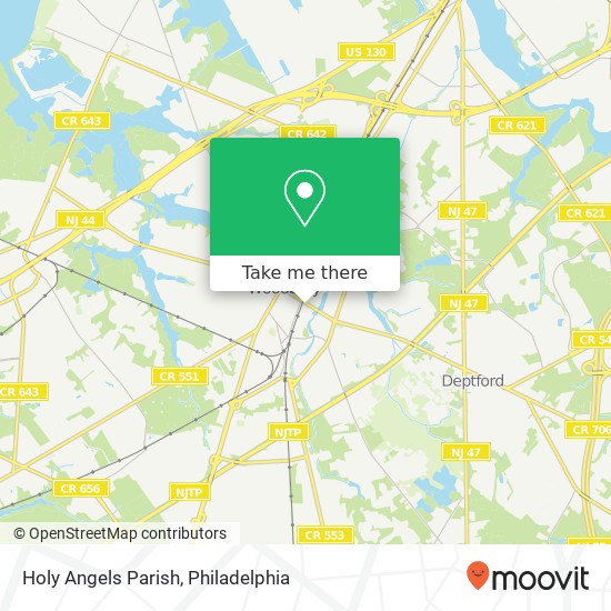 Holy Angels Parish map