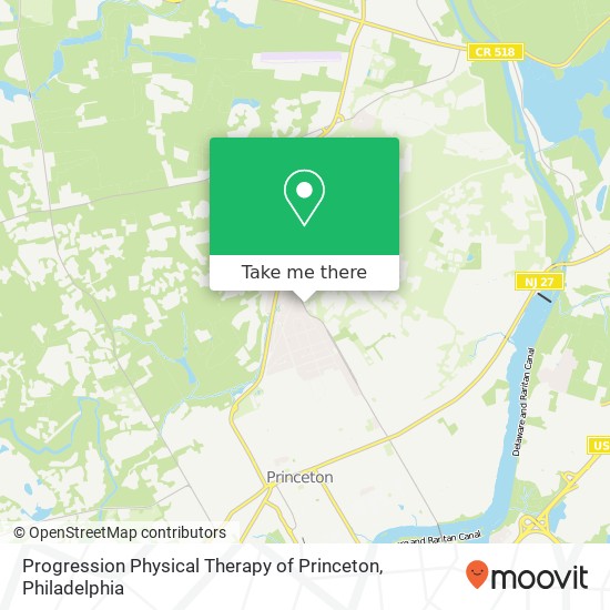 Progression Physical Therapy of Princeton map