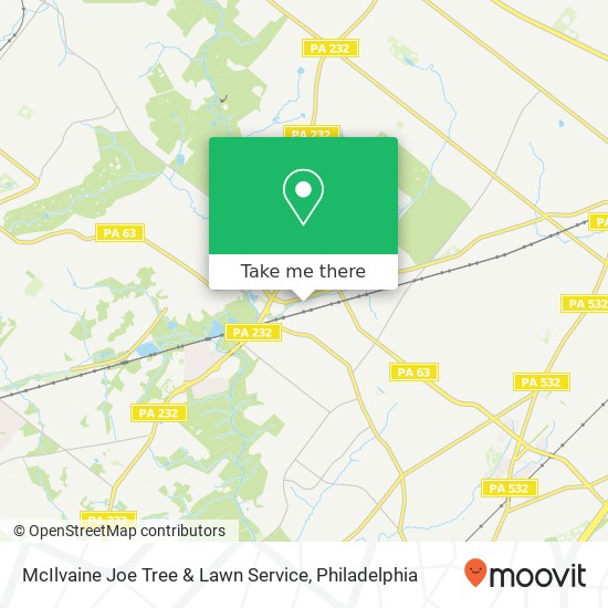 McIlvaine Joe Tree & Lawn Service map
