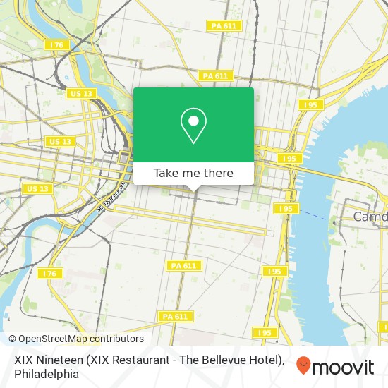 XIX Nineteen (XIX Restaurant - The Bellevue Hotel) map